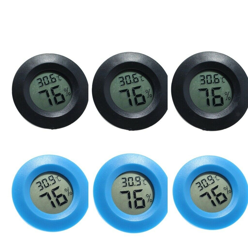 6pcs Reptile Thermometer Humidity Hygrometer For Reptile Gecko Turtle Tank