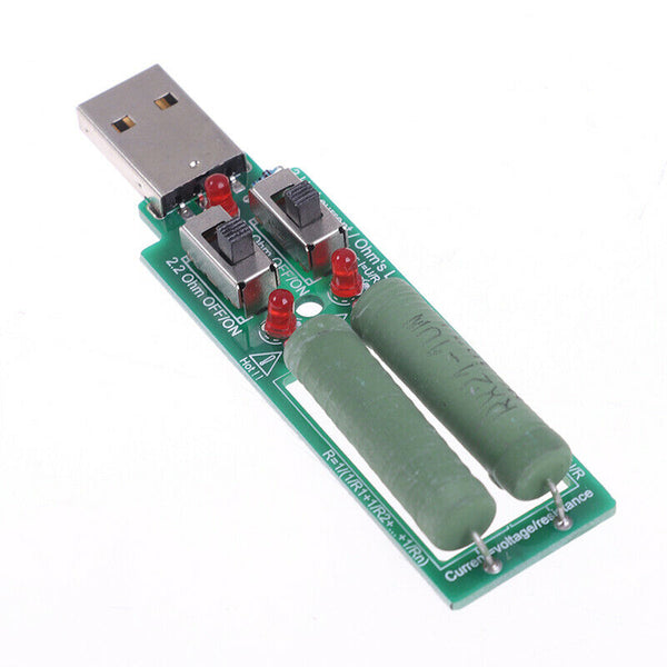 USB resistor dc electronic load tester With switch 5V 1A 2A 3A battery capaci Hn