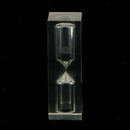 3 Minutes Black Acrylic Sand Sandglass Hourglass Clock Timer Home Decor