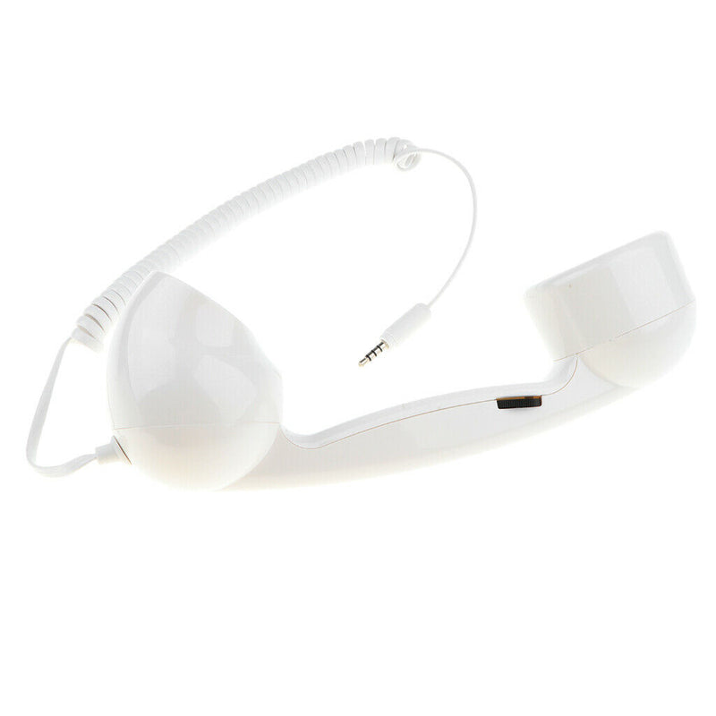 Classic Headphone MIC Microphone for 3.5mm Jacks Phone, Pink+White