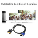 1.5M DVI-I DVI to VGA D-Sub Video Adapter Cable Converter 1080P HDTV Windows
