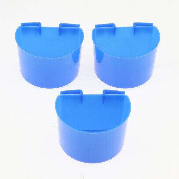 20 Pcs Pigeons Sand Cups Bird Food Water Container Plastic Bowl For Cage