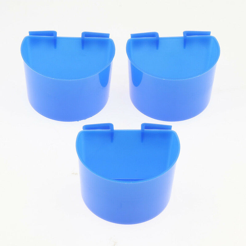 20 Pcs Pigeons Sand Cups Bird Food Water Container Plastic Bowl For Cage