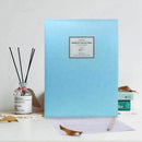 A4 Display Book Folder,Paper Storage Folder Plastic 20 Pockets(Blue)