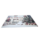 7x5ft Christmas Tree Backdrop Photography Brick Fireplace for Newborn Chris U4D7