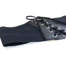 Women's Lace up Wide Belts Elastic Stretch Cinch Band Wrap Dress Decorative