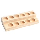 11 Holes Wooden Essential Oil Tray Handmade Natural Wood Display Rack Demon
