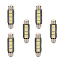 6PCS Error Free White LED Bulbs 41mm Festoon Dome Map Cargo Trunk Light