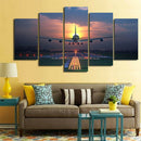 5Pcs Wall Painting Canvas Prints Modern Art Decoration Home DecorÃ¯Â¼Å’Plane