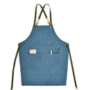 Fashion Canvas Apron Coffee Shop and Hairdresser Chef Protection Suit Bib C