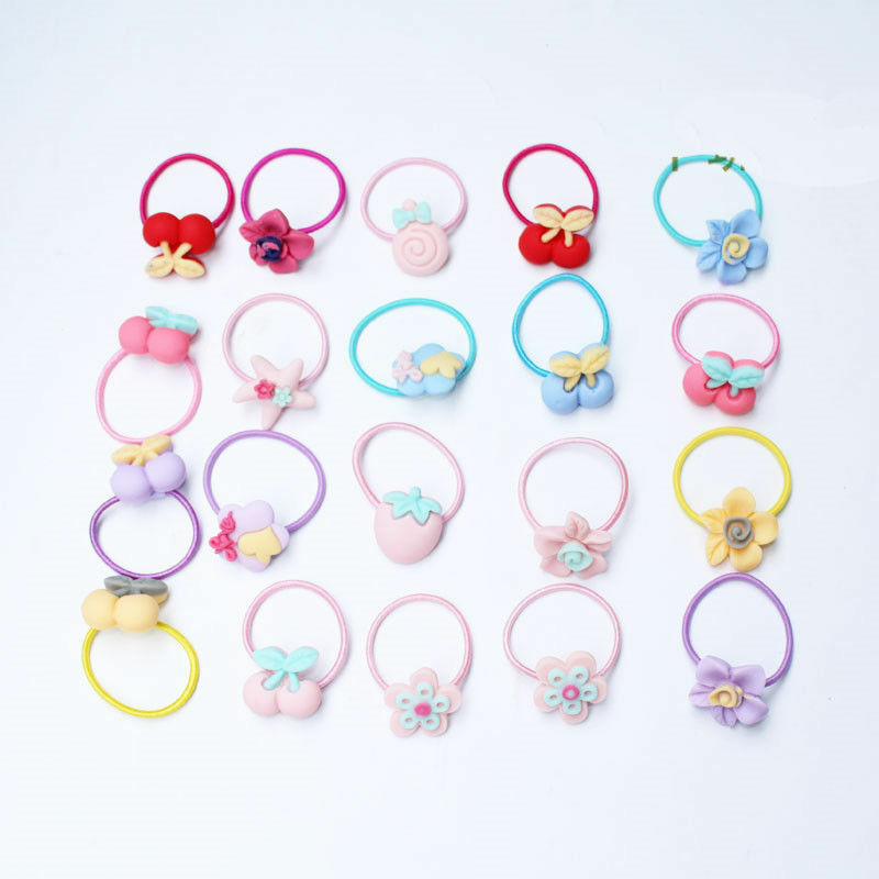 Baby Kids Hair Accessories 10x Girls Elastic Hair Band Ties Ponytail Holder Set