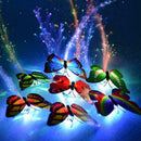 LED Colorful Butterfly Flashing Hair Braid Lights Up Party Wig Christmas No V5C0