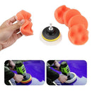8Pcs/Set Car Sponge Polishing Pad Set 5 Inch Buffing Waxing Pad For Boat Ca W7I6