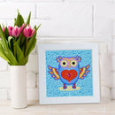 DIY Full Drill Diamond Painting Cartoon Bird Handmade Embroidery w/ Frame