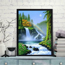 DIY Rainbow Waterfall 5D Diamond Painting Embroider Full Drill Cross Stitch