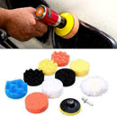 11x Car Buffing Pads Polishing Buffer for Drill Sponge Set Waxing Foam Seal P1I3