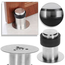 Door Stops Anti-Collision Stainless Steel Rubber Stopper Round Floor Mounted Hot