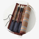 Bamboo Art Supplies Rolling Bag Ventilate Pack Moisture Proof Pen Case Curtain