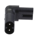 IEC320-C8 A C7 Angle Up-Down AC Power Adapter Male-Female Extension