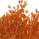 50pcs Acrylic Crystal Bud Branches Artificial Flower Twigs For Party Orange