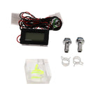 LED Thermometer 3Way FlowMeter For Water Cooling Liquid Cooler System 2 Barb
