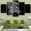 Canvas Print 5 Pieces Separation Painting Deco Wall Chart for Home Office-L