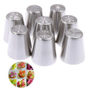 8pcs/set Stainless Steel Nozzles Set DIY Cake Decorating Tips Set MouthSEAU