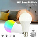 B22 7W RGBW WiFi APP Controlled LED Smart Light Bulb for Echo Alexa Google  C6S1