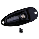Black Guitar Neck Plate + Boat Style Mono Jack + Plate Socket