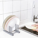 Kitchen Organizer Pot Lid Rack Dish Rrain Rack Spoon Holder Shelf Cutting B T6P7