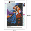 5D DIY Full Drill Diamond Painting Dancing Lovers Cross Stitch Embroidery