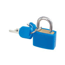 Travel Mini Padlock with 2 Keys for Luggage Suitcase Bag 22 x 34mm Dark Blue