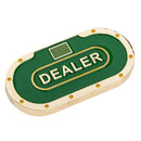 Metal Oval Poker Dealer Button Poker Chip Pressing Poker Card Guard Protection