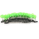100pcs Fish Connector Float Stopper Space Beans Fishing Tackle Supplies L X4C7