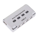 4Ports USB 2.0 Auto Sharing Switch HUB Selector For Printers Scanner