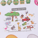 Children's early education stickers animal English REMOVABLE STICKE_