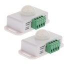 2 x 120 Degree DC 12V/24V 8A Body Infrared PIR Motion Sensor Switch LED Light