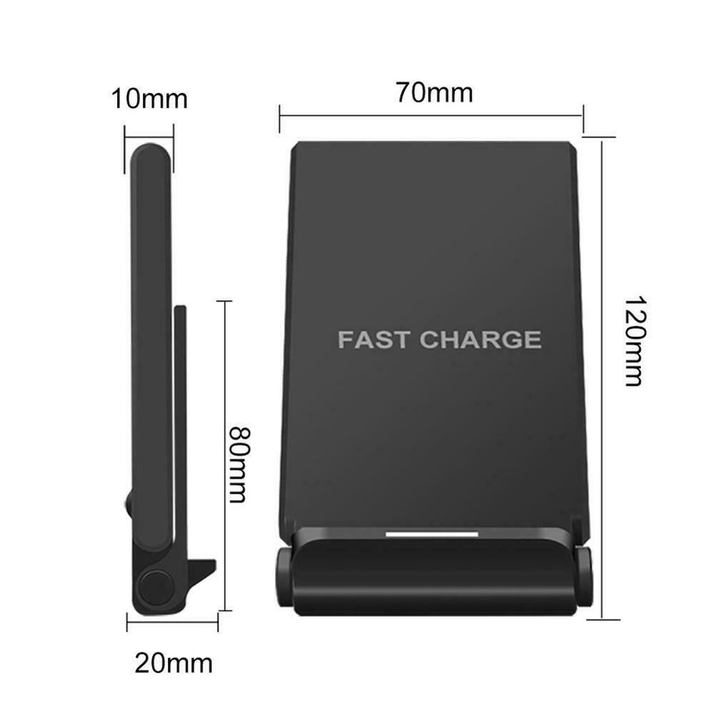B202 10W Qi Wireless Charger Stand Desktop Phone Fast Charging Pad Holder