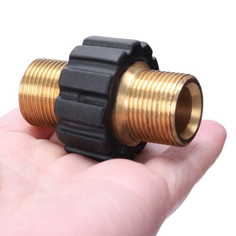Pressure Washer Hose Quick Connector, M22 Metric Male Thread Fitting, TWIS3