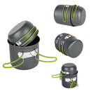 Folding Handles Space Saving Non-stick Practical Kitchen Tool Camping Pot Set