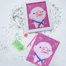 DIY Full Drill Diamond Painting Cartoon Kids Embroidery Kit (DZ195 Pig)