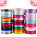 25 yds Double Face Satin Ribbon DIY Hair Bow Wedding Gift Decor Party Cra HFS
