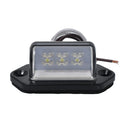 Number Plate Lights LED License Plate Light Rear Lamps Universal 12V 24V For Car