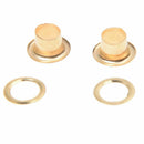 200 PCS Metal Round Eyelets/ Rivets Golden 8 mm 0.35" Newly