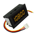 DC 3 Wire 0.36'' Yellow LED Digital Display Panel Volt Meter Voltmeter Motor