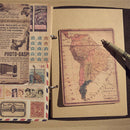 10 pcs DIY Scrapbooking Retro Style Paper Stickers Album Diary Craft Decoration