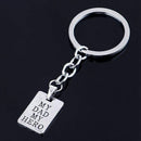 Fashion Keychain Father's Day Gift MY DAD MY HERO Keychain Men's Jewelry Ke