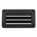 Plastic Slotted 3 Louvre Air Vent, Wall Eaves, Caravan, Boat,Marine 140x79mm
