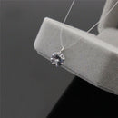 Women Transparent Fishing Line Clavicle Necklace Zircon Pendant Necklace3C