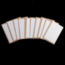 10 Embossed Pure White Blank Greeting Cards & Envelopes for Wedding Birthday
